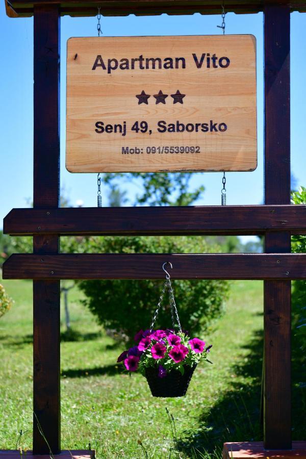 Apartman Vito Saborsko Bagian luar foto